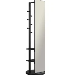 360° Rotating 69'x16' Multifunctional Full Length Mirror with Storage