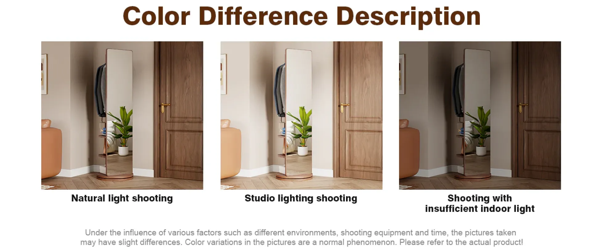 360° Rotating 69'x16' Multifunctional Full Length Mirror with Storage
