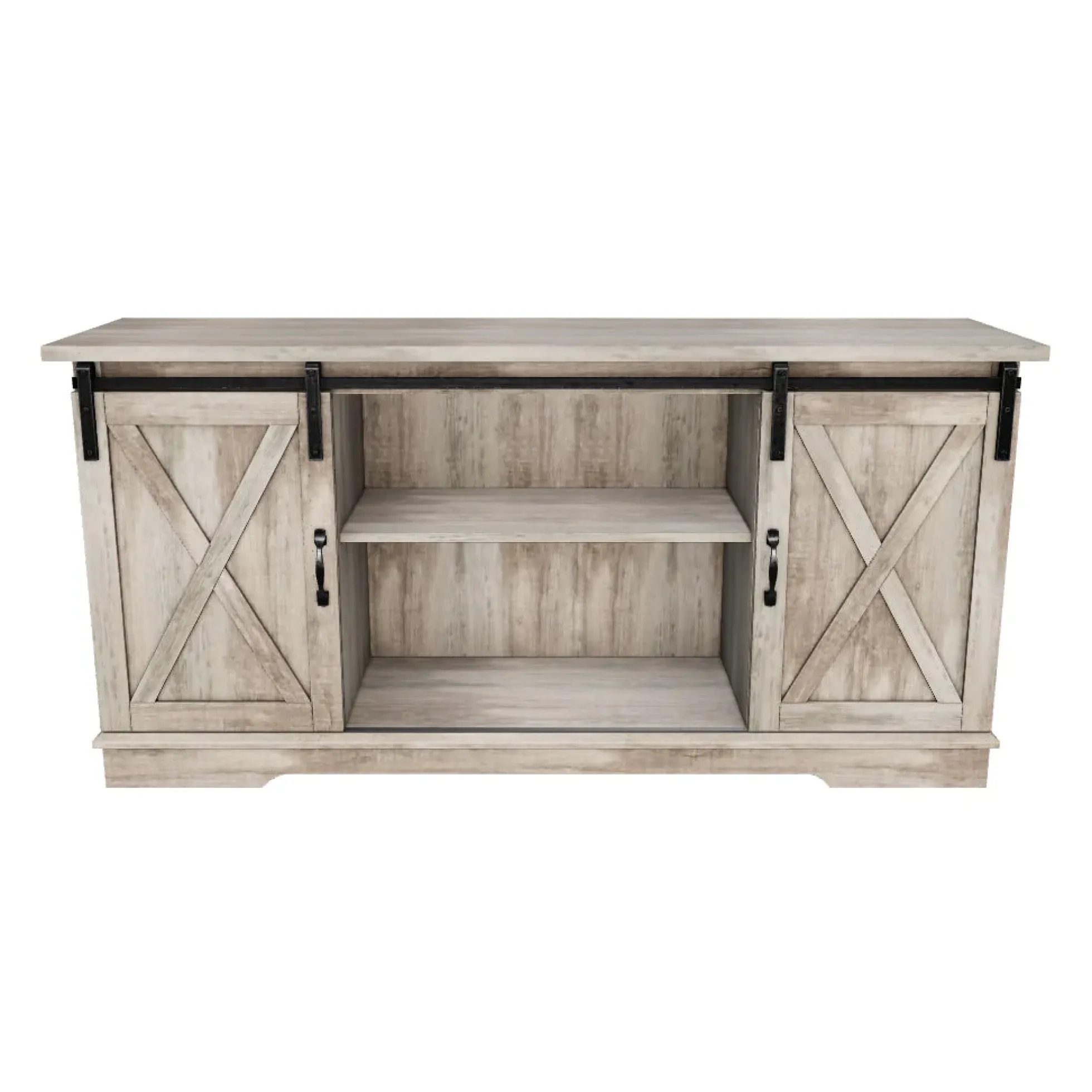 58" Sliding Barn Door TV Stand