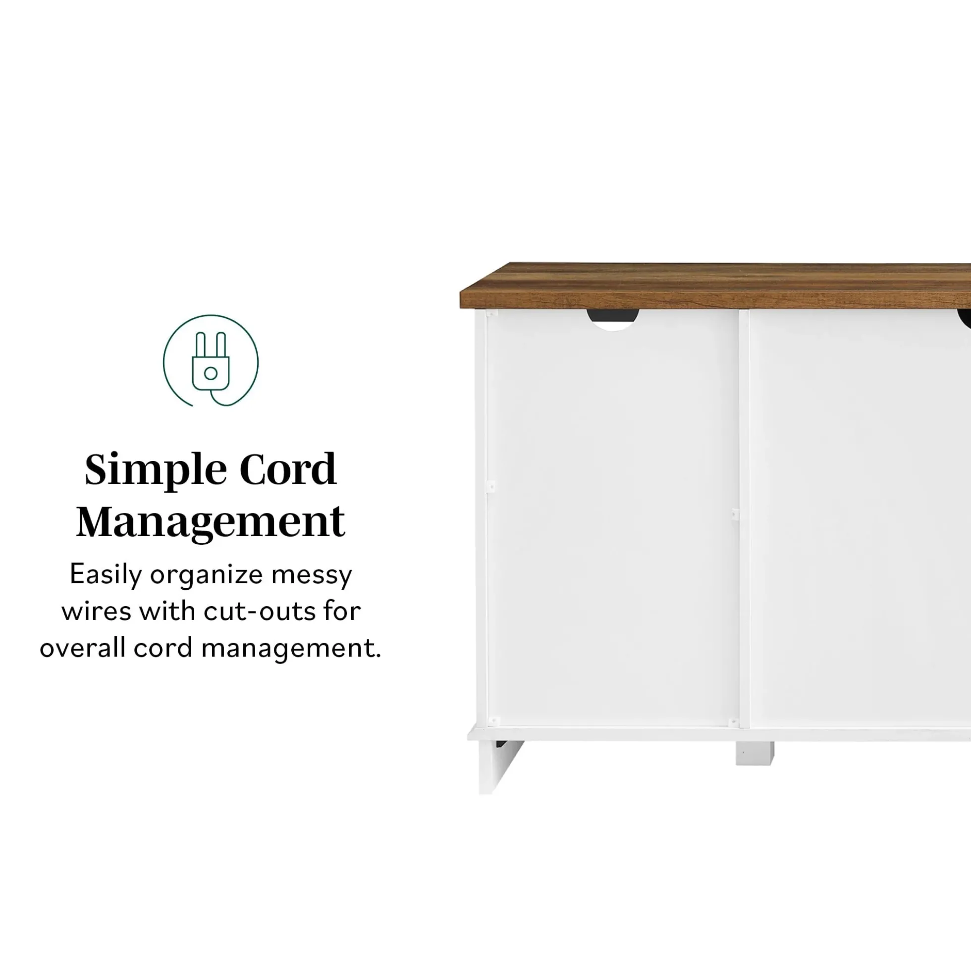 58" Sliding Barn Door TV Stand