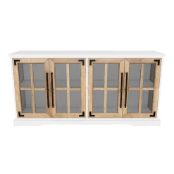 Abigail 58" Farmhouse 4 Door TV Stand