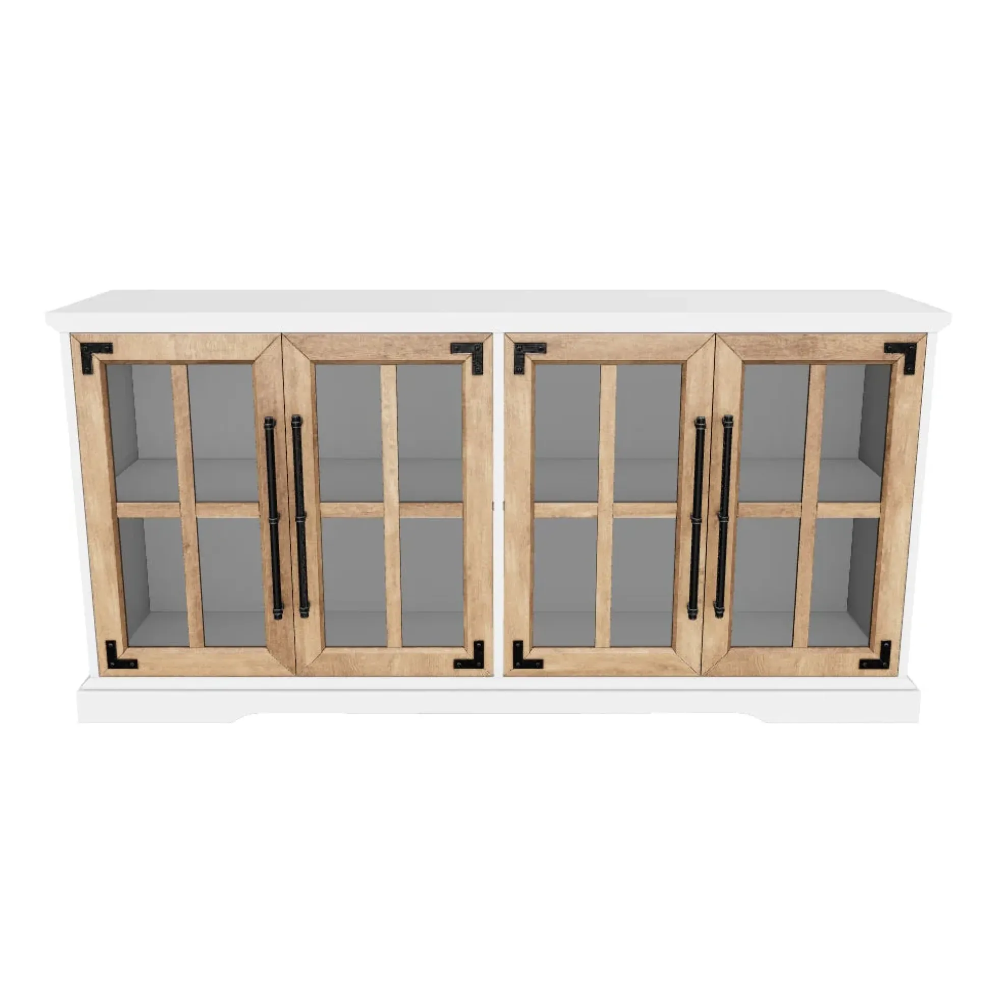Abigail 58" Farmhouse 4 Door TV Stand