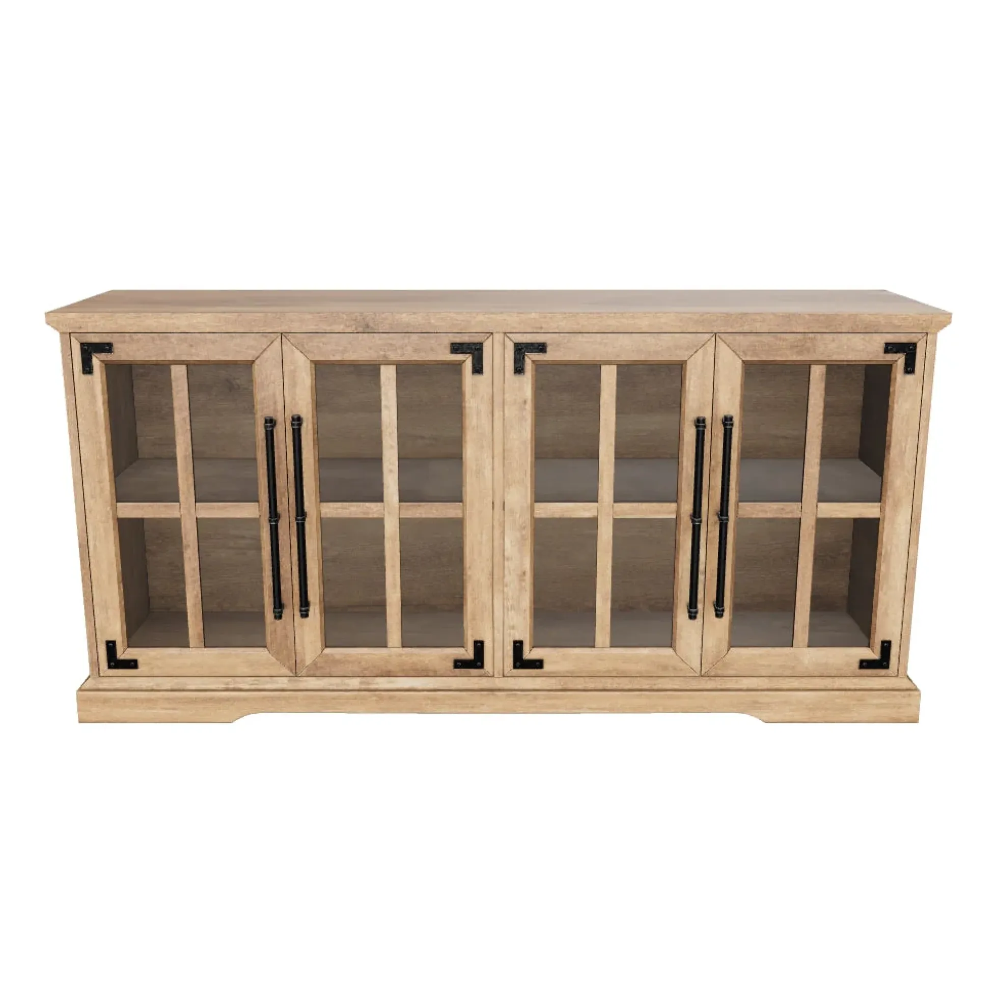 Abigail 58" Farmhouse 4 Door TV Stand