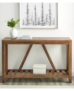 A-Frame Rustic Entry Table
