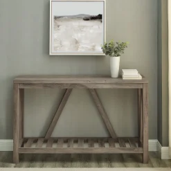 A-Frame Rustic Entry Table