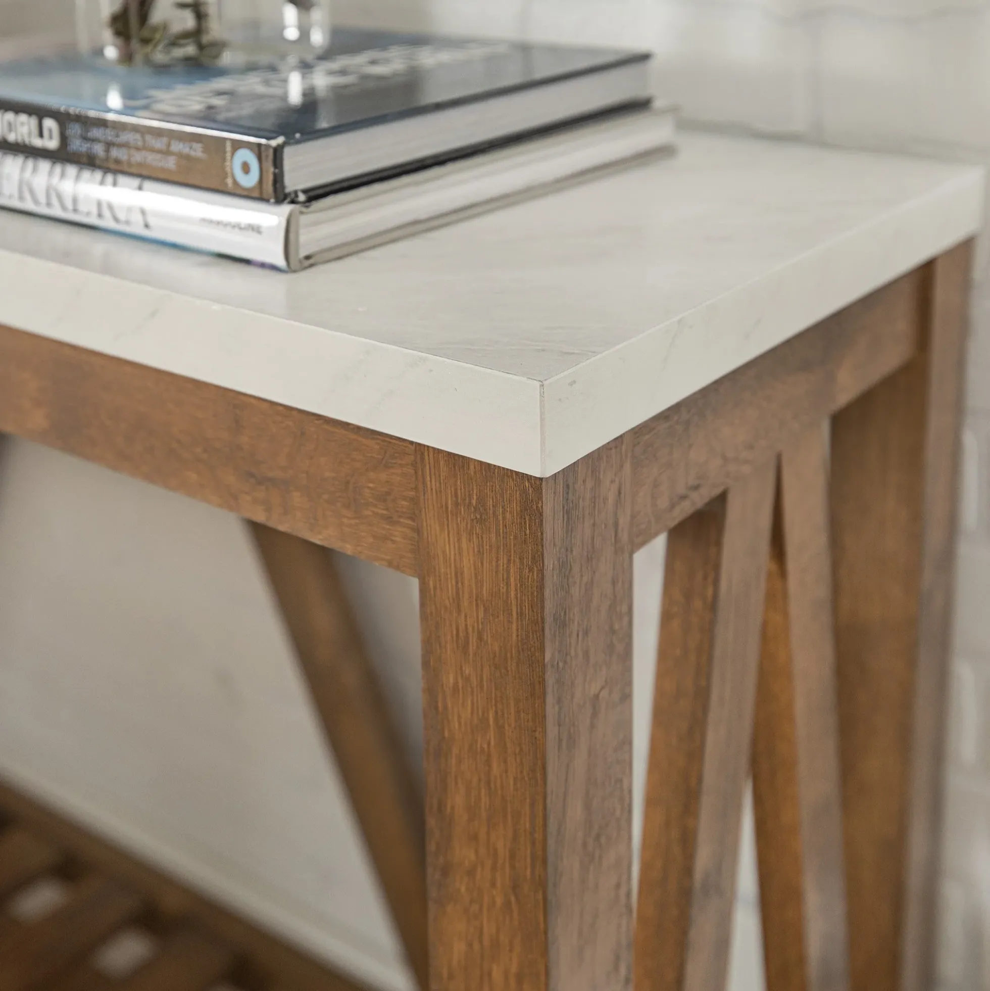 A-Frame Rustic Entry Table