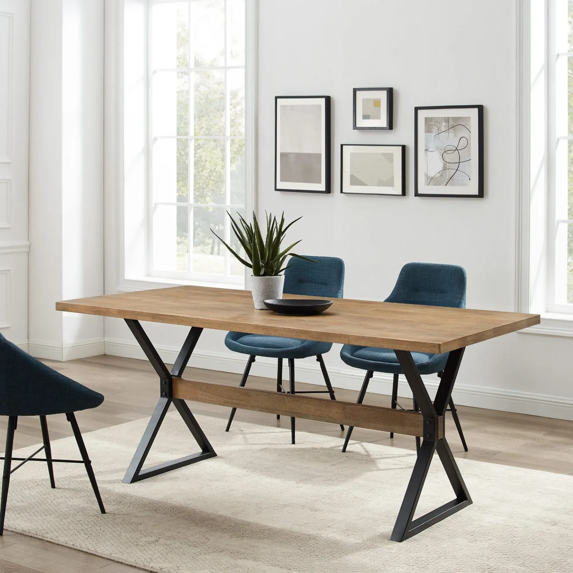 Amherst X Leg Dining Table