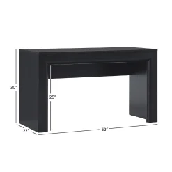 Amira Modern Curve Writing Desk