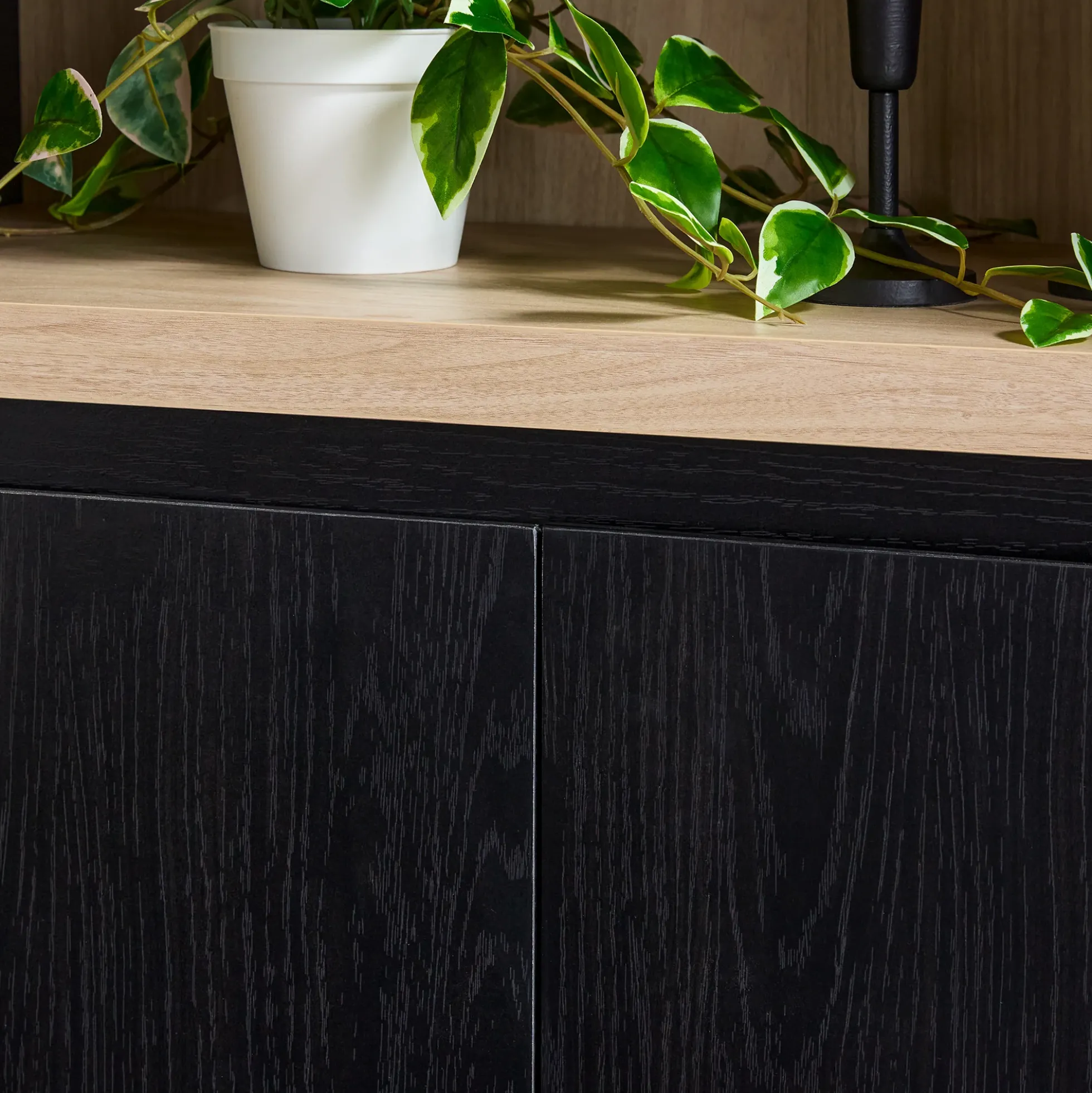 Amira Modern Wood Bookshelf with Storage Cabinet