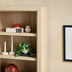 Amira Modern Wood Bookshelf with Storage Cabinet