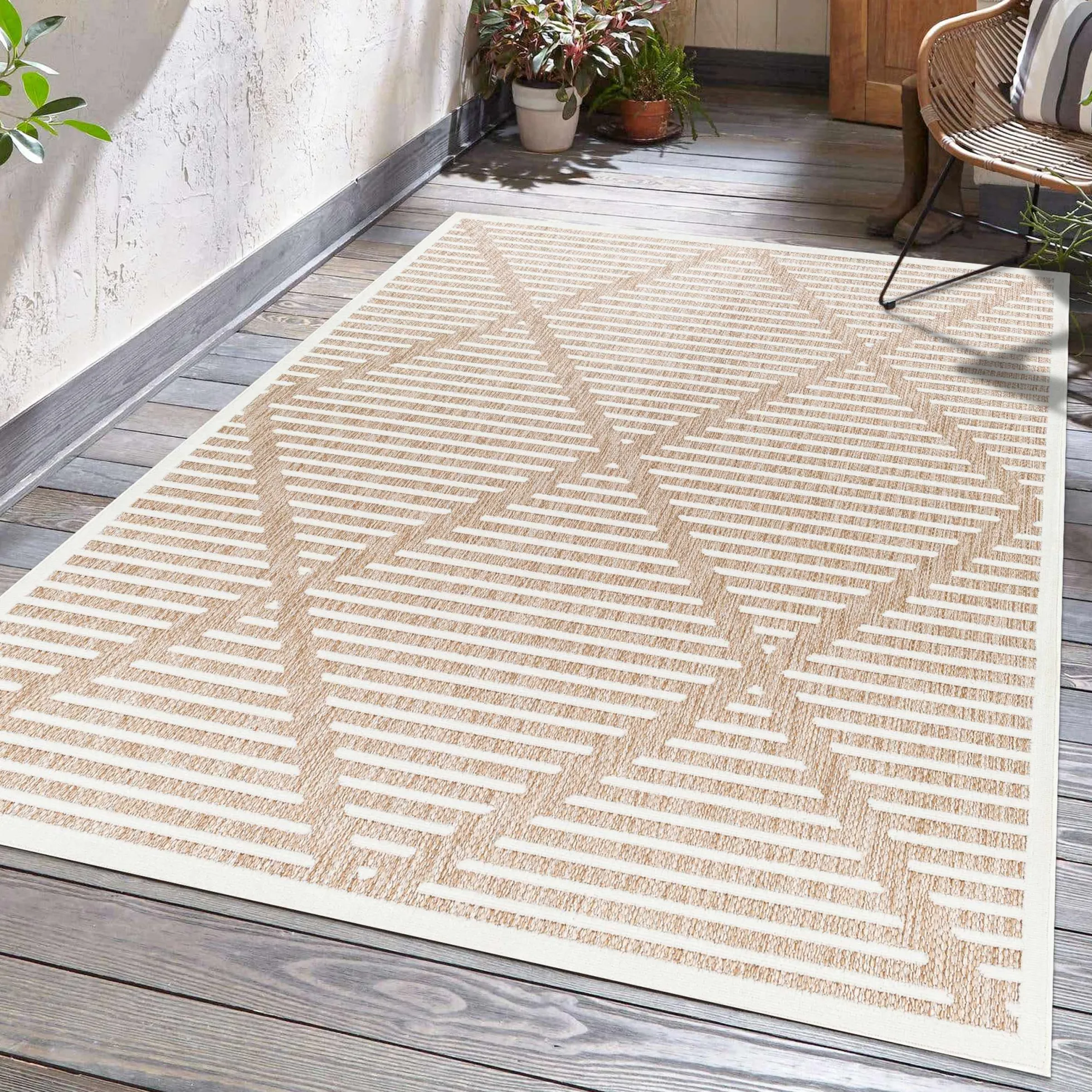 Anah Cream Outdoor Rug