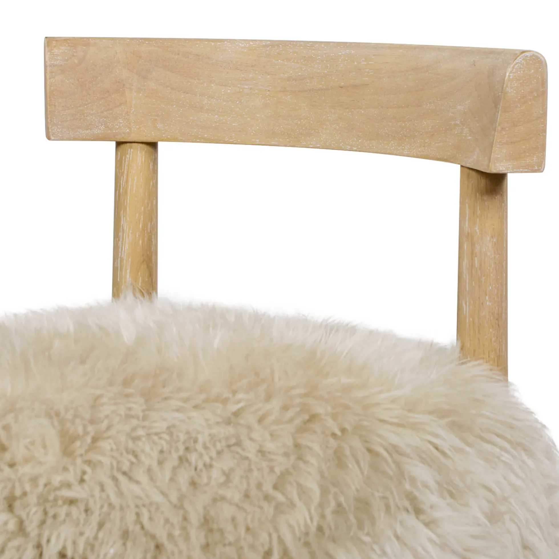 Arden 27.5 Genuine Fur Counter Height Bar Stool