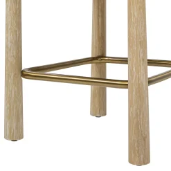 Arden 27.5 Genuine Fur Counter Height Bar Stool