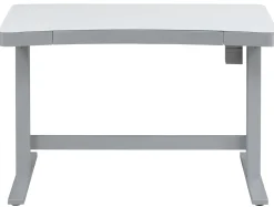 Ashford™ Adjustable Height Sit‑Stand Desk with USB Ports and Storage