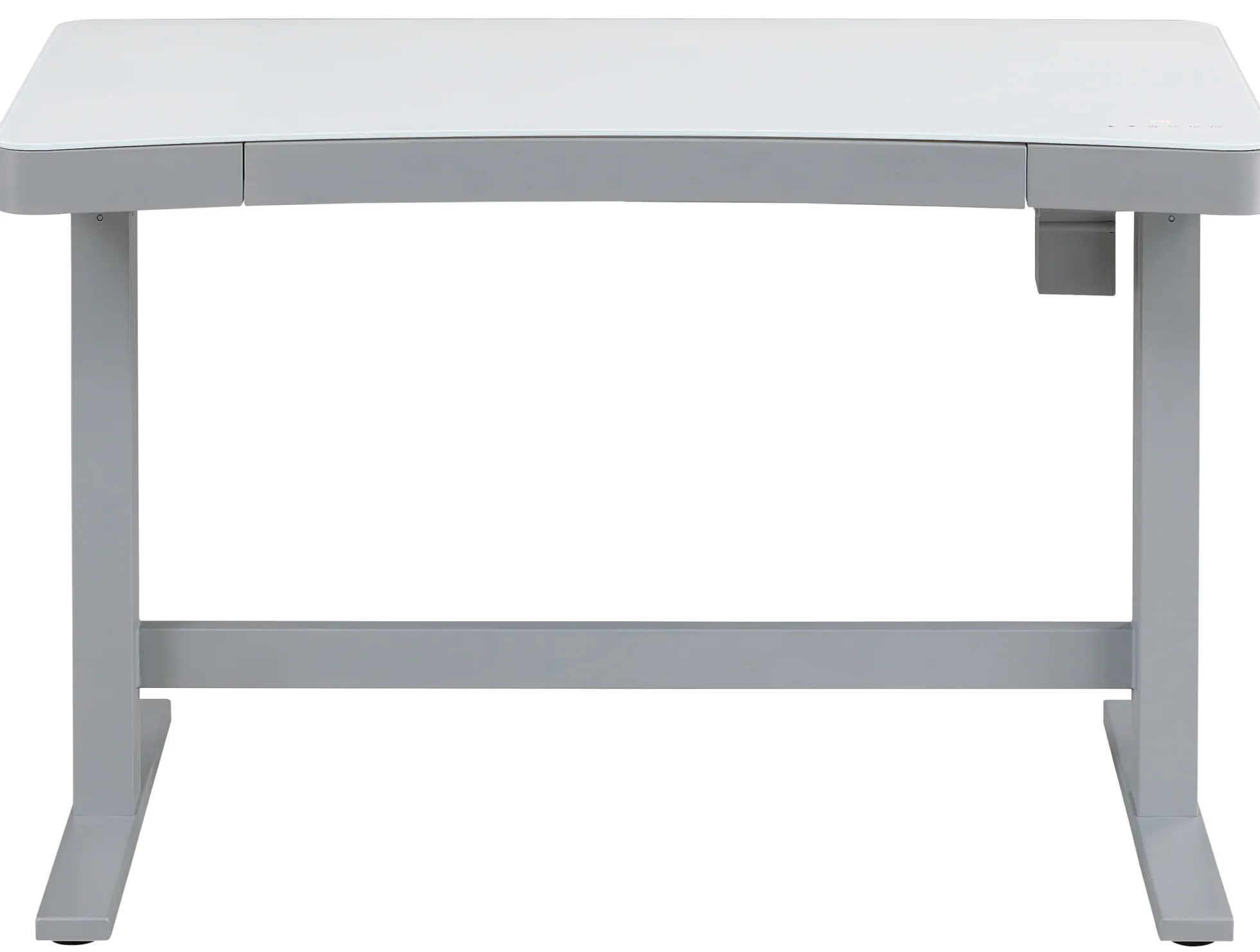 Ashford™ Adjustable Height Sit‑Stand Desk with USB Ports and Storage