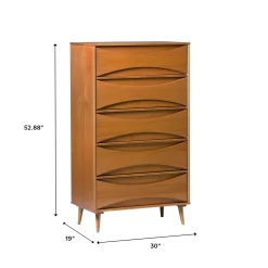 Atticus Solid Wood Mid-Century Modern Chest
