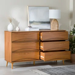 Atticus Solid Wood Mid-Century Modern Dresser