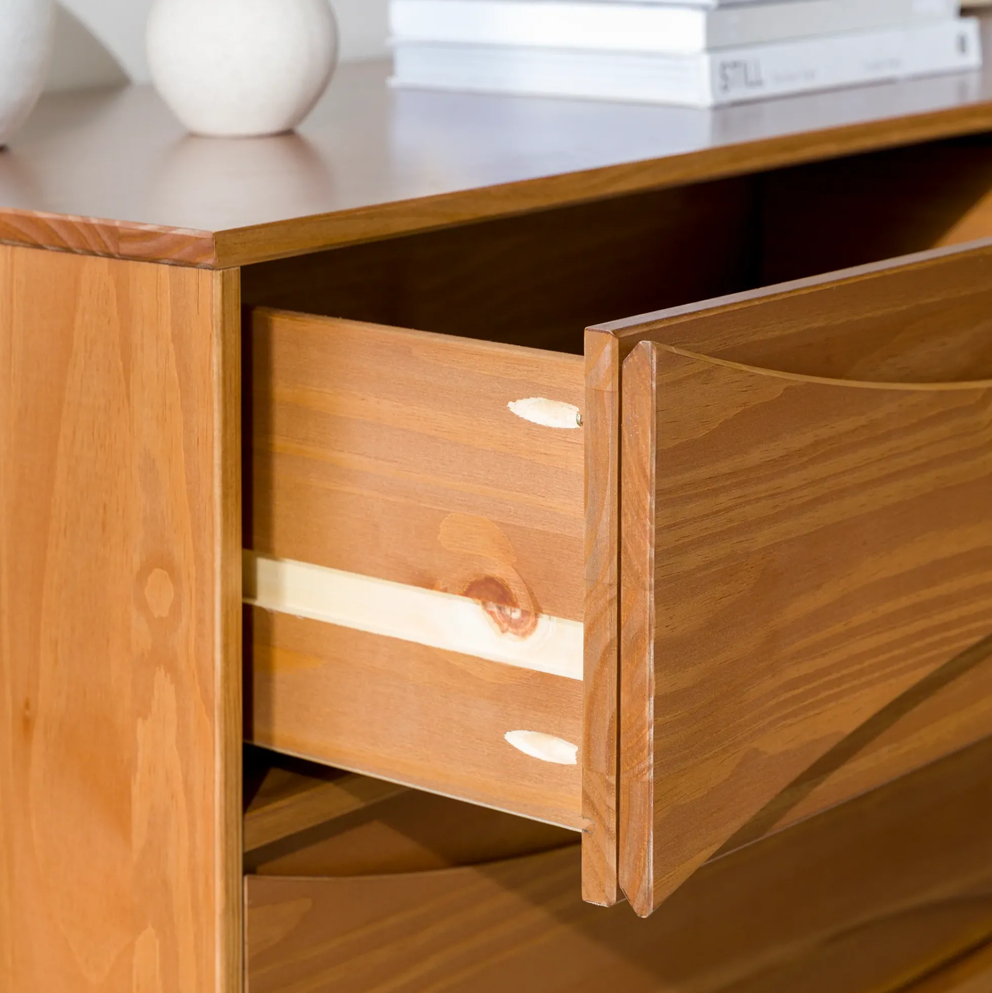 Atticus Solid Wood Mid-Century Modern Dresser