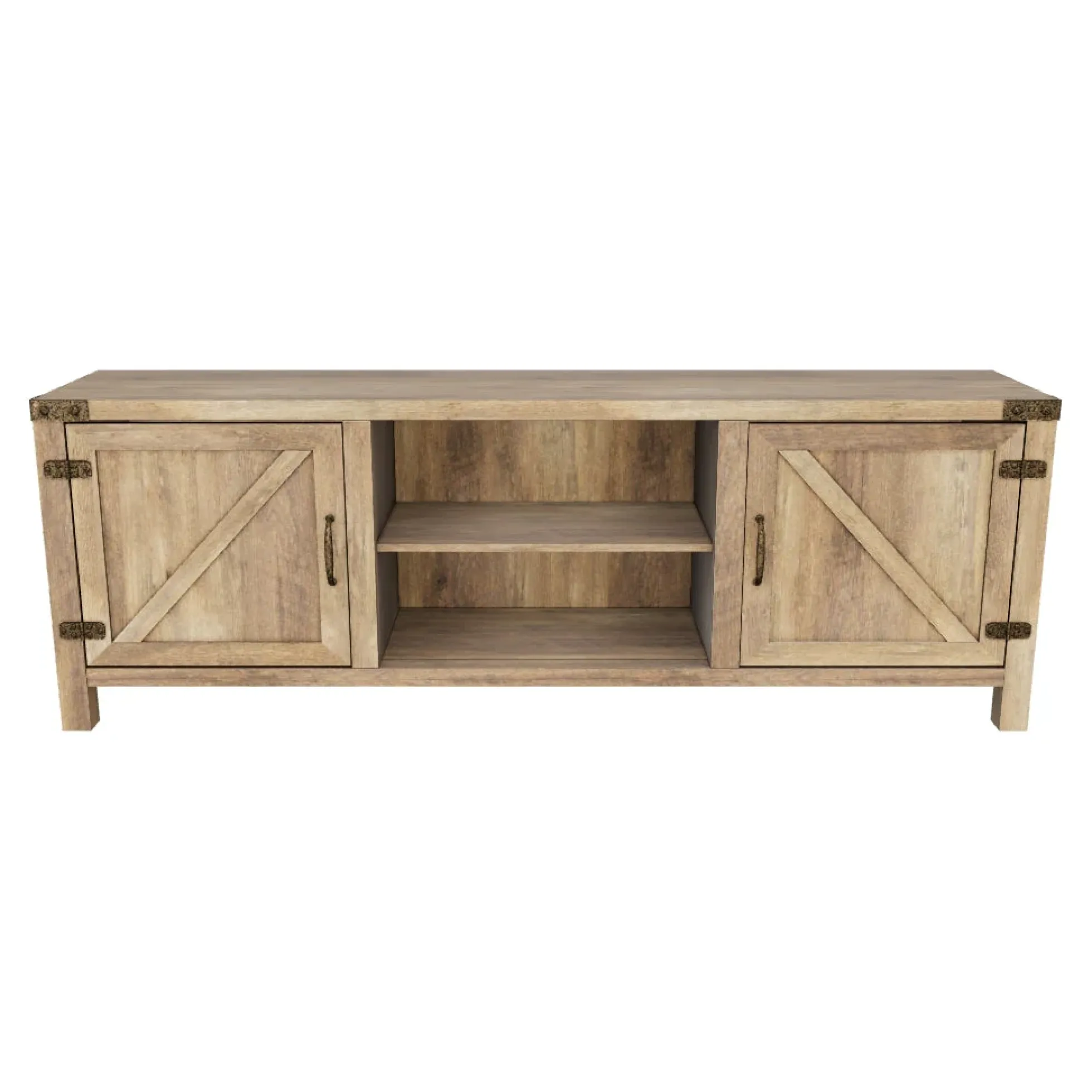 Barn Door 70" Modern Farmhouse TV Stand