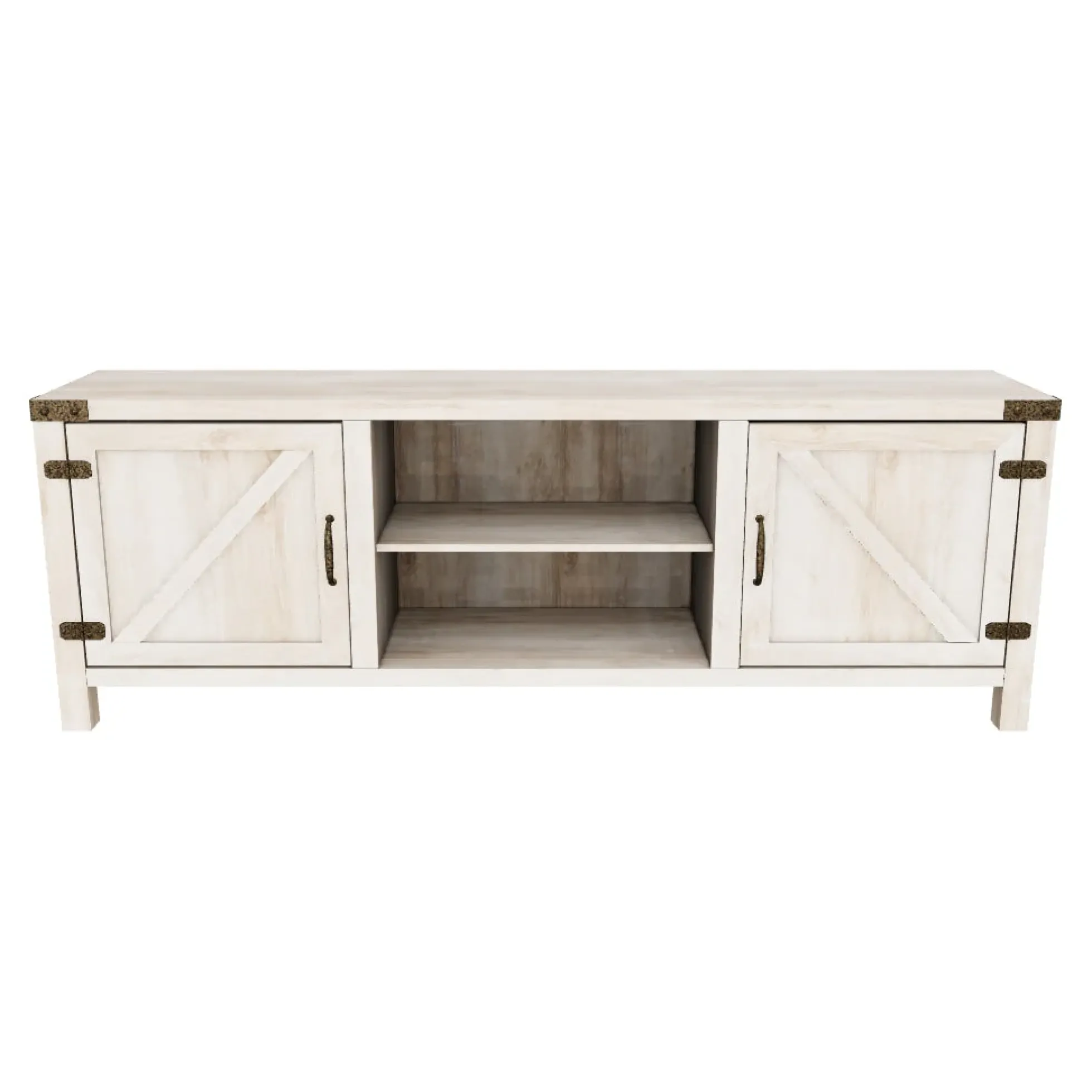 Barn Door 70" Modern Farmhouse TV Stand