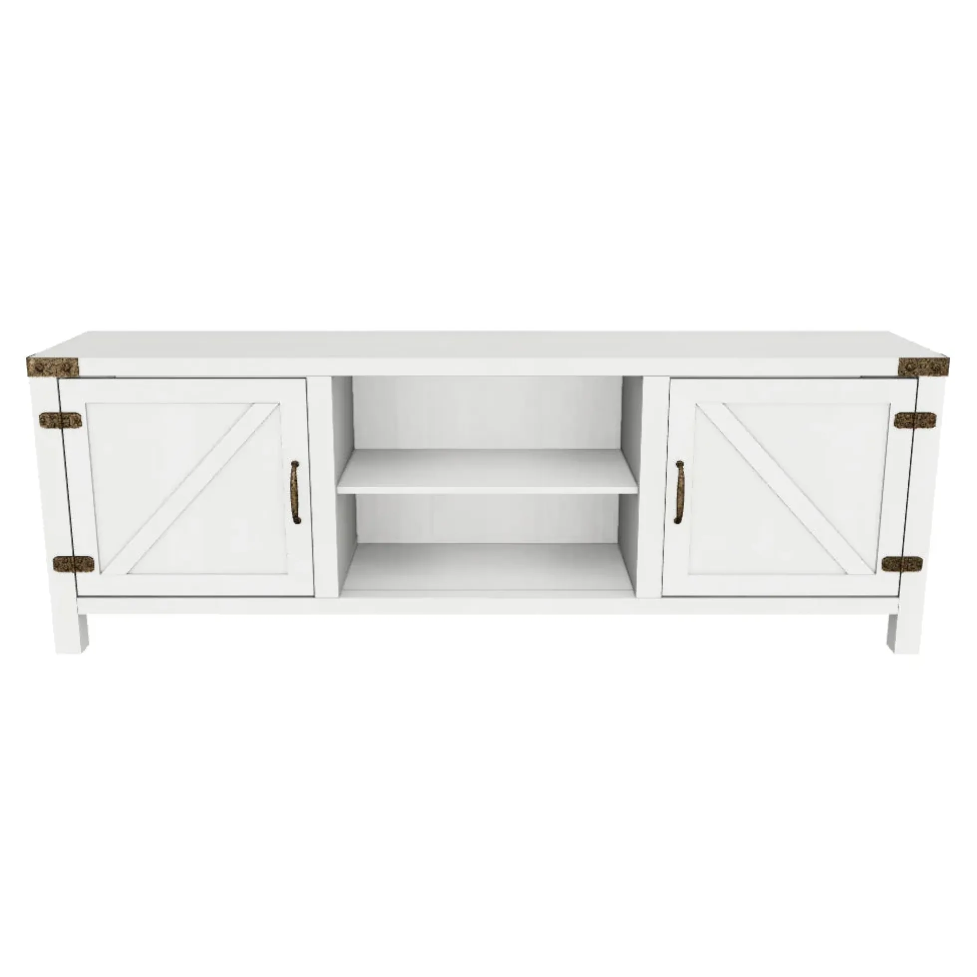 Barn Door 70" Modern Farmhouse TV Stand
