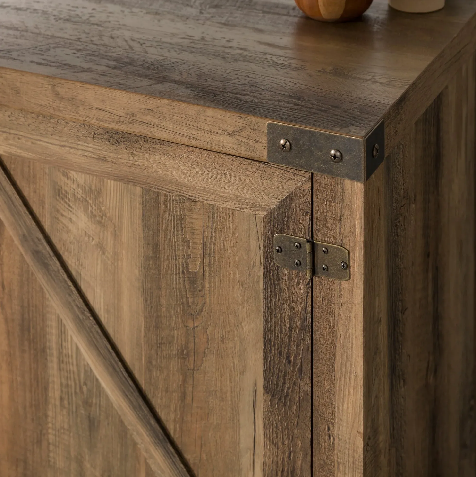Barn Door 70" Modern Farmhouse TV Stand