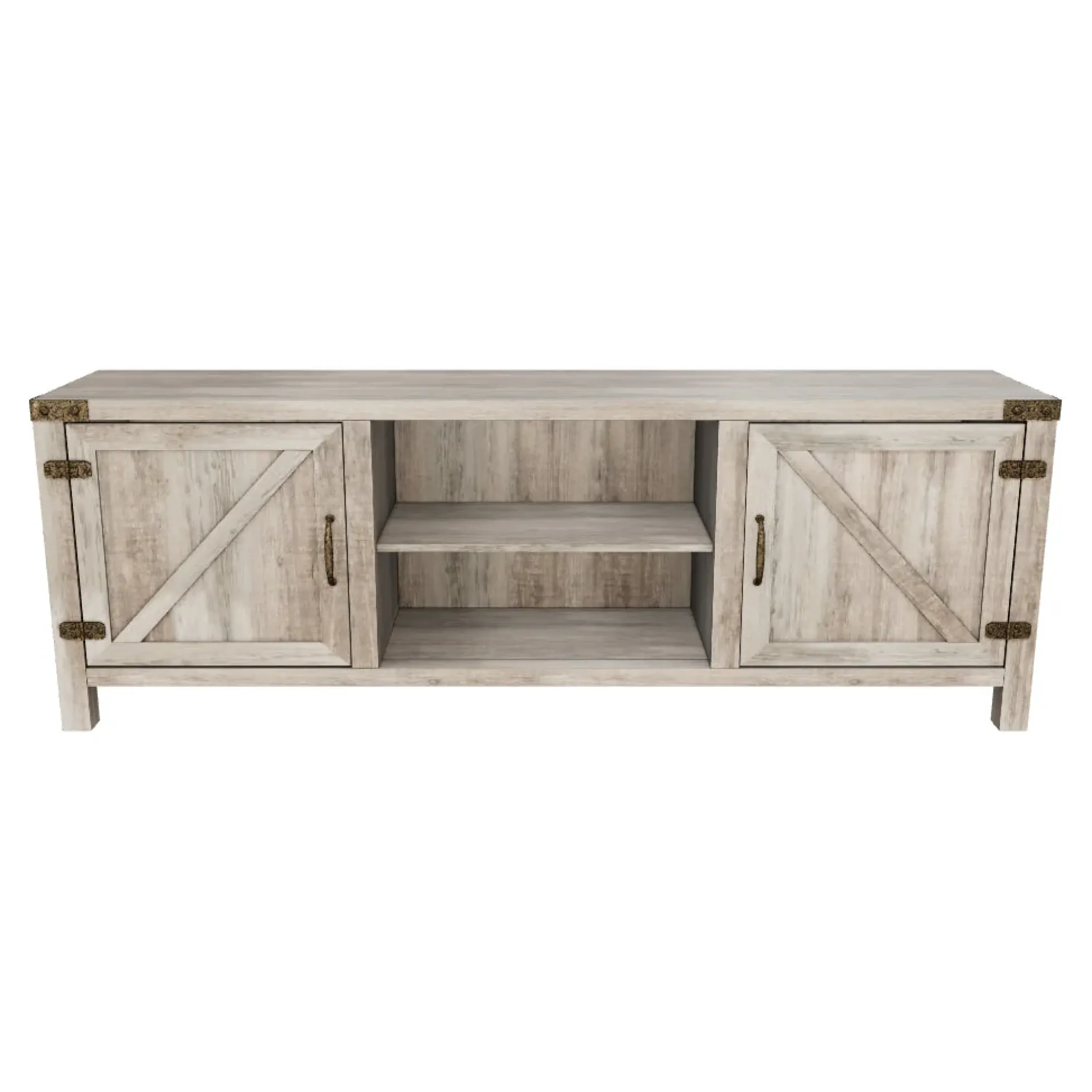 Barn Door 70" Modern Farmhouse TV Stand