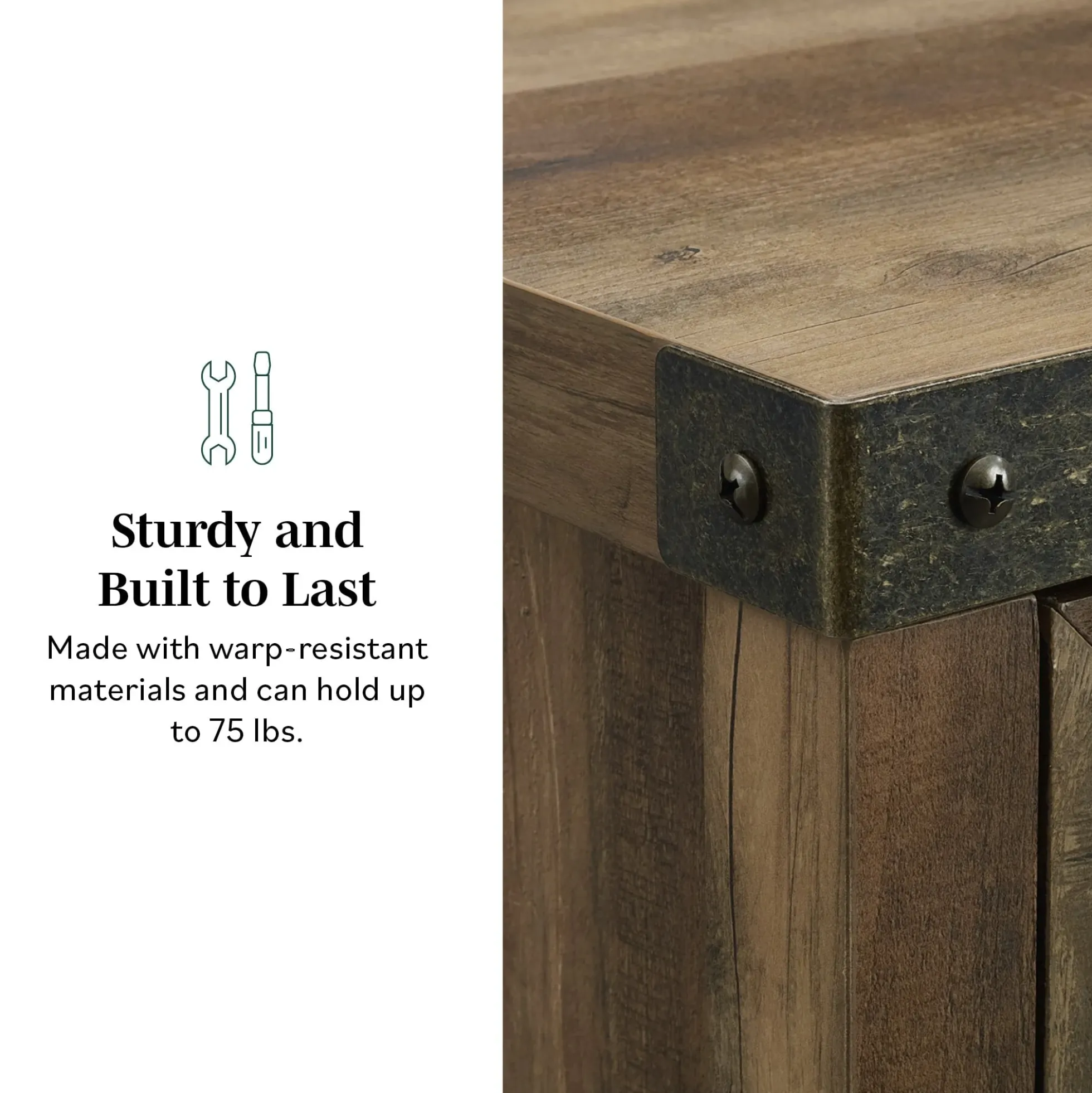 Barn Door Accent Cabinet