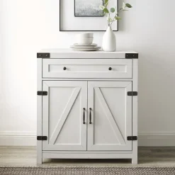 Barn Door Accent Cabinet