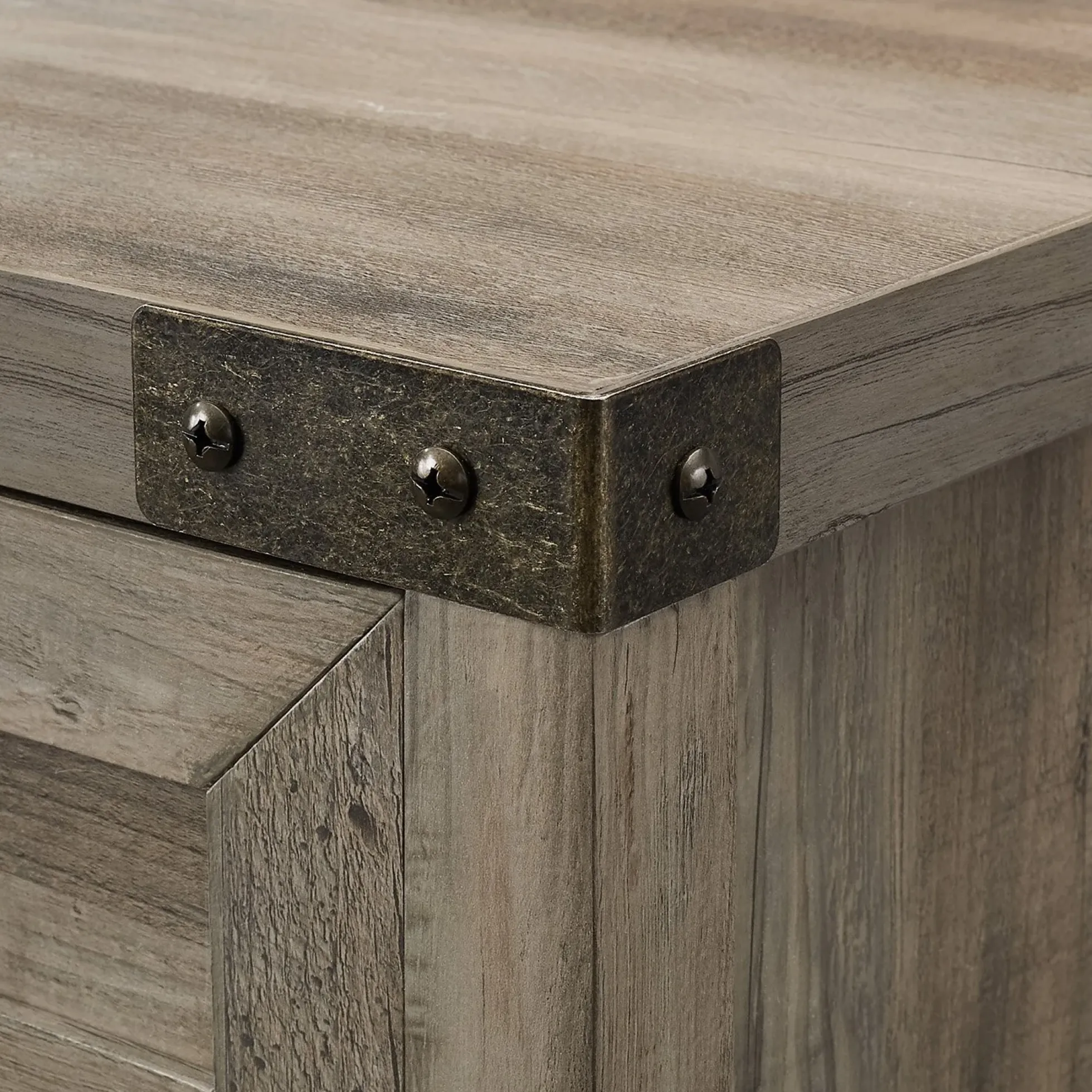 Barn Door Accent Cabinet