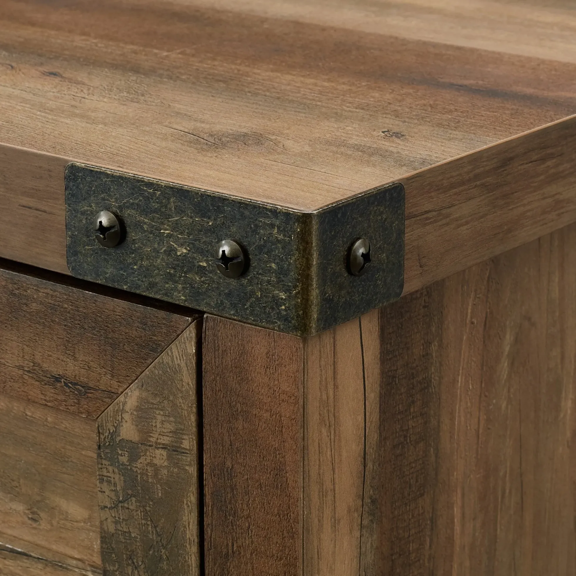 Barn Door Accent Cabinet