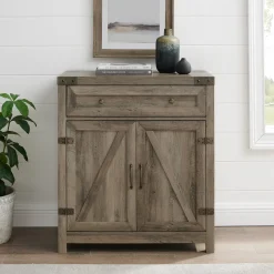 Barn Door Accent Cabinet