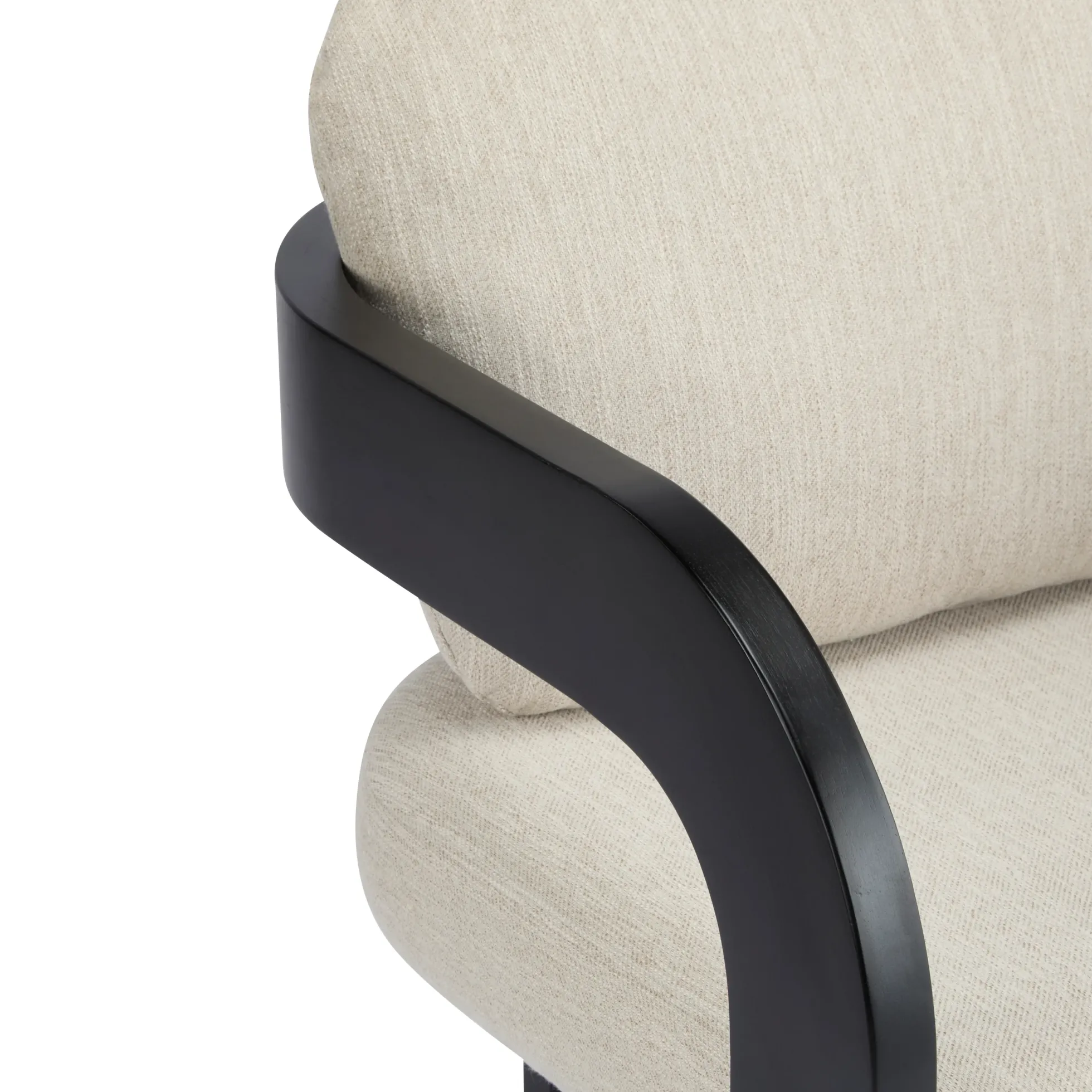 Black 2 Pack Dining Chairs with Pillow Back and Solid Wood Frame