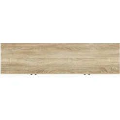 Boho Coastal Linen Design Buffet Sideboard with Shelving Storage