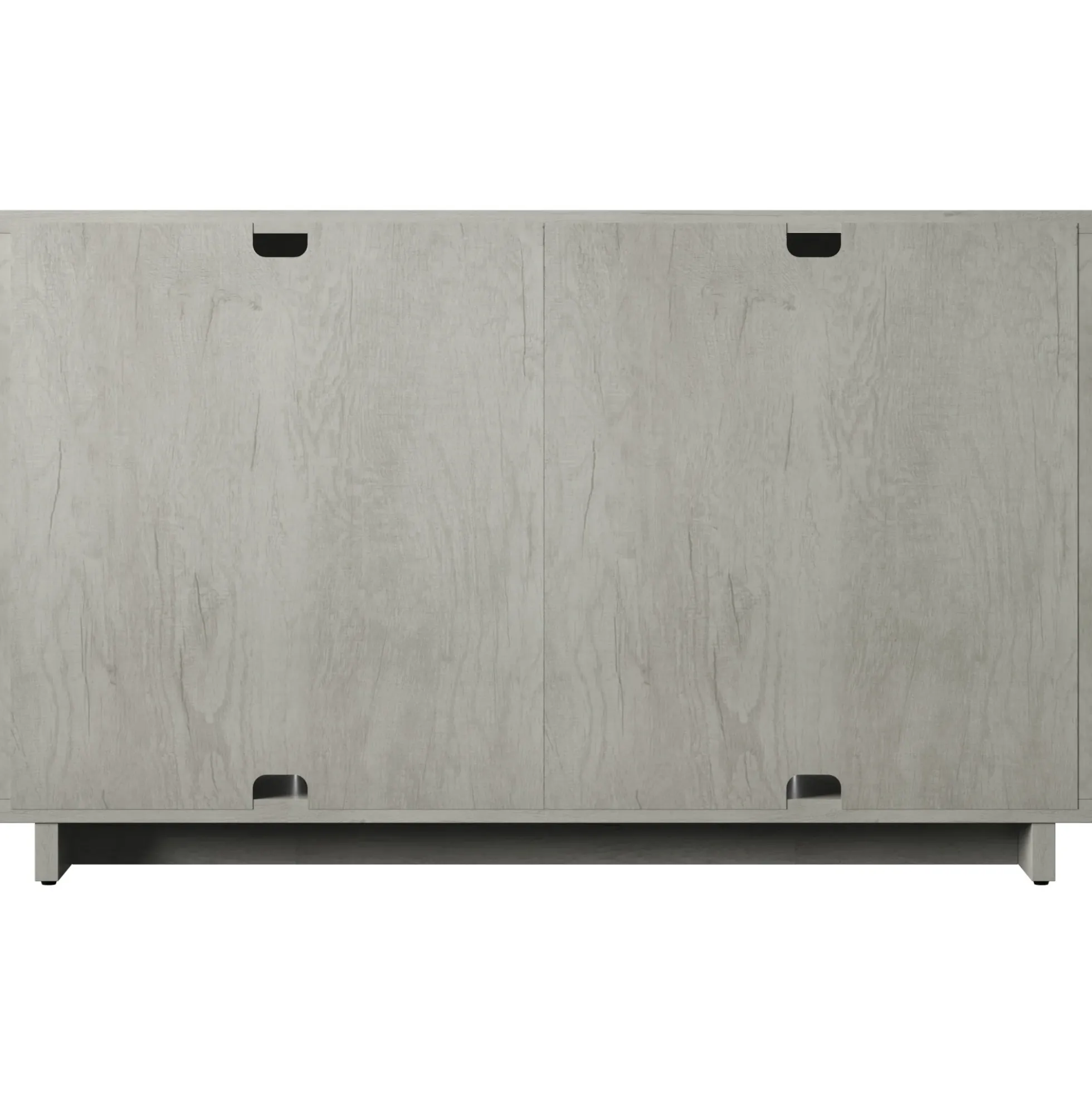 Boho Coastal Linen Design Buffet Sideboard with Shelving Storage
