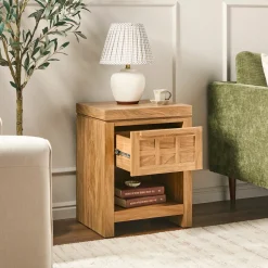 Booker Modern 1 Drawer Nightstand & Side Table