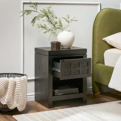 Booker Modern 1 Drawer Nightstand & Side Table