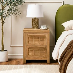 Booker Modern 2 Drawer Nightstand & Side Table