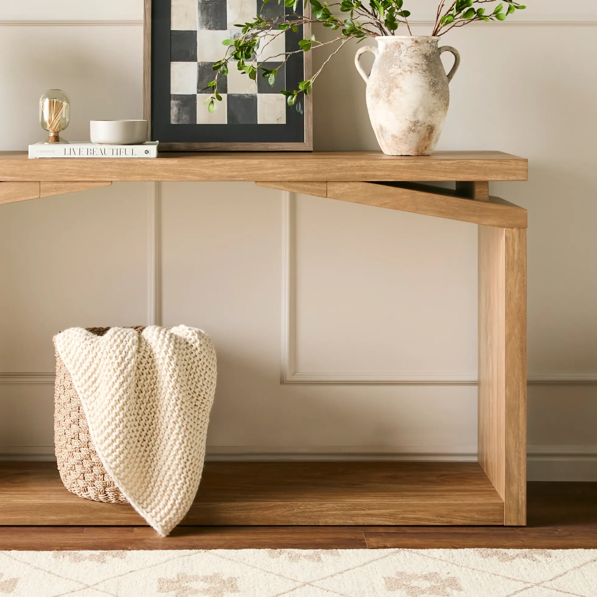 Booker Modern 60" Entry Console Table