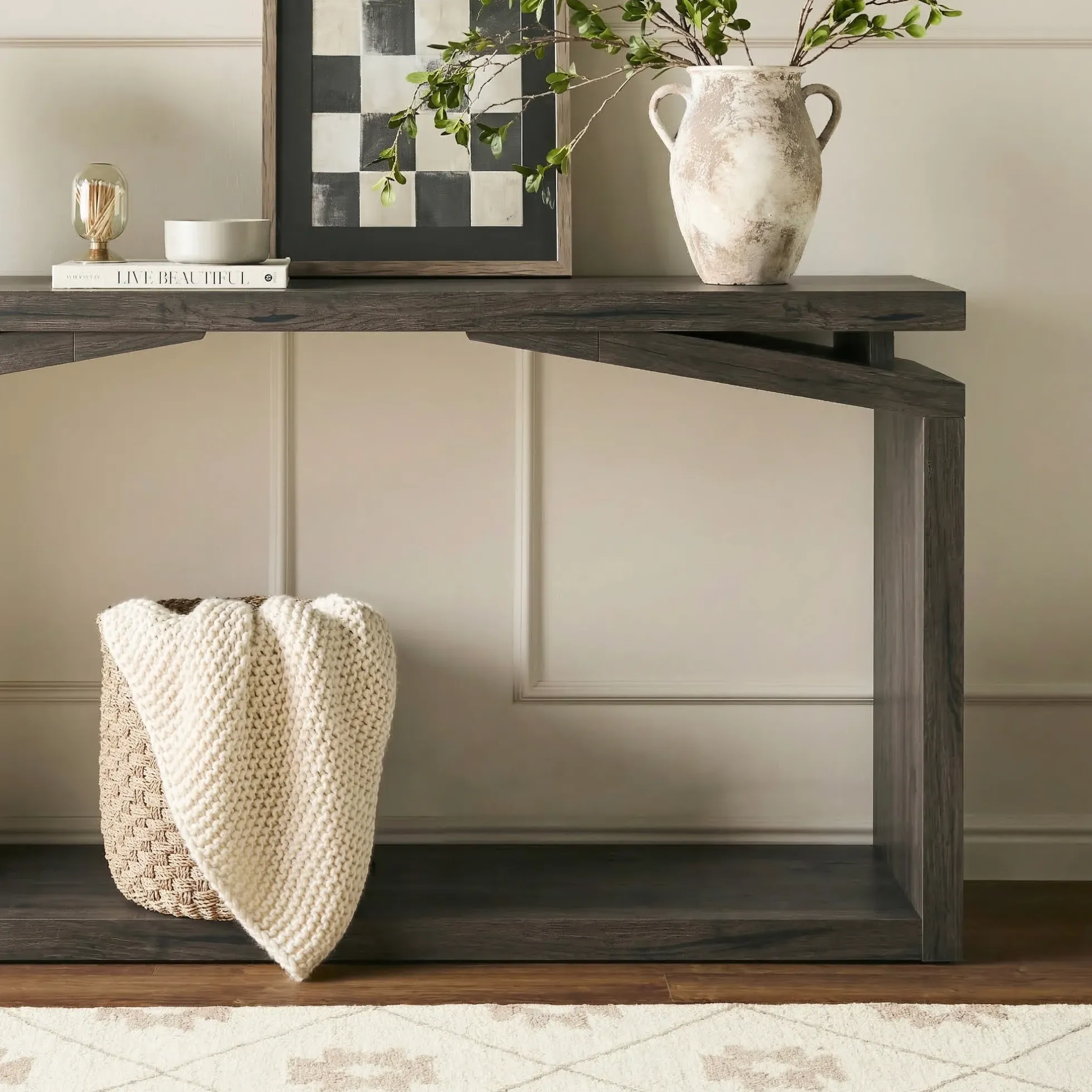 Booker Modern 60" Entry Console Table