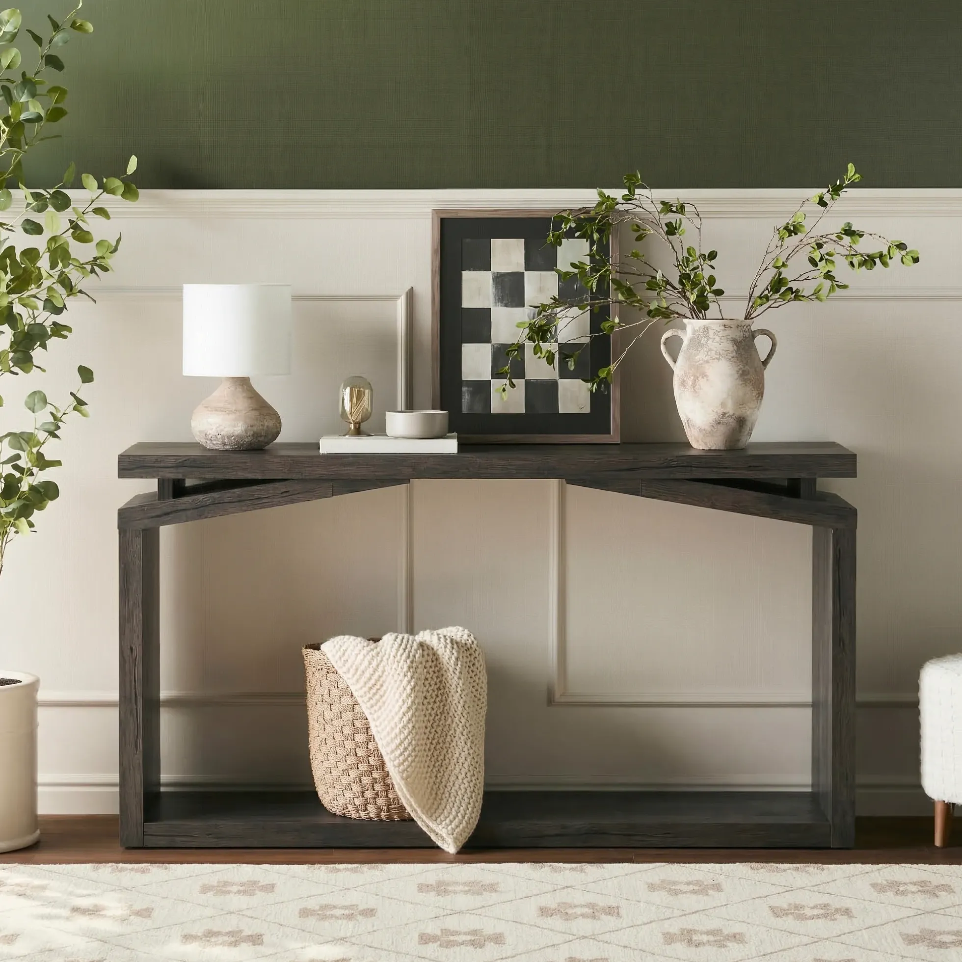 Booker Modern 60" Entry Console Table