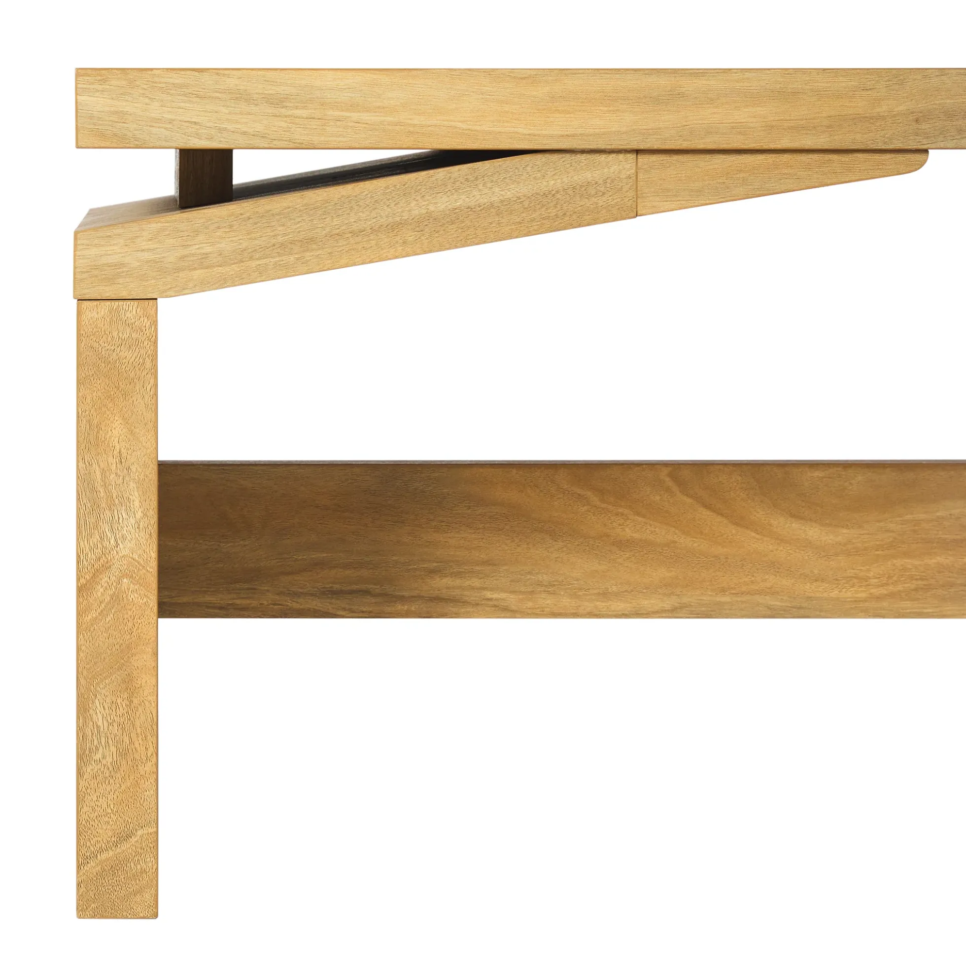 Booker Modern Easy Assembly Split-Top 47" Coffee Table