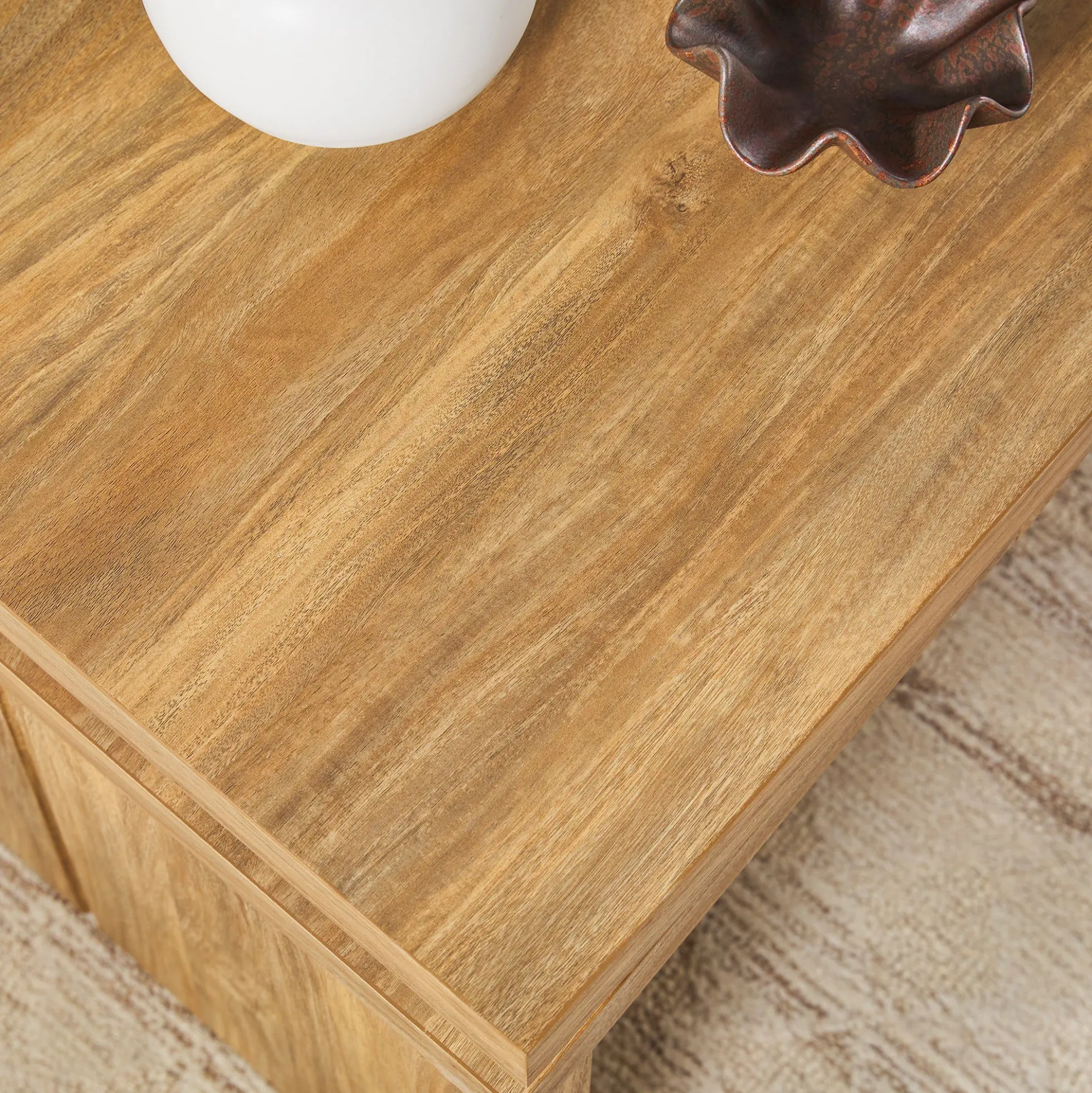 Booker Modern Easy Assembly Split-Top 47" Coffee Table