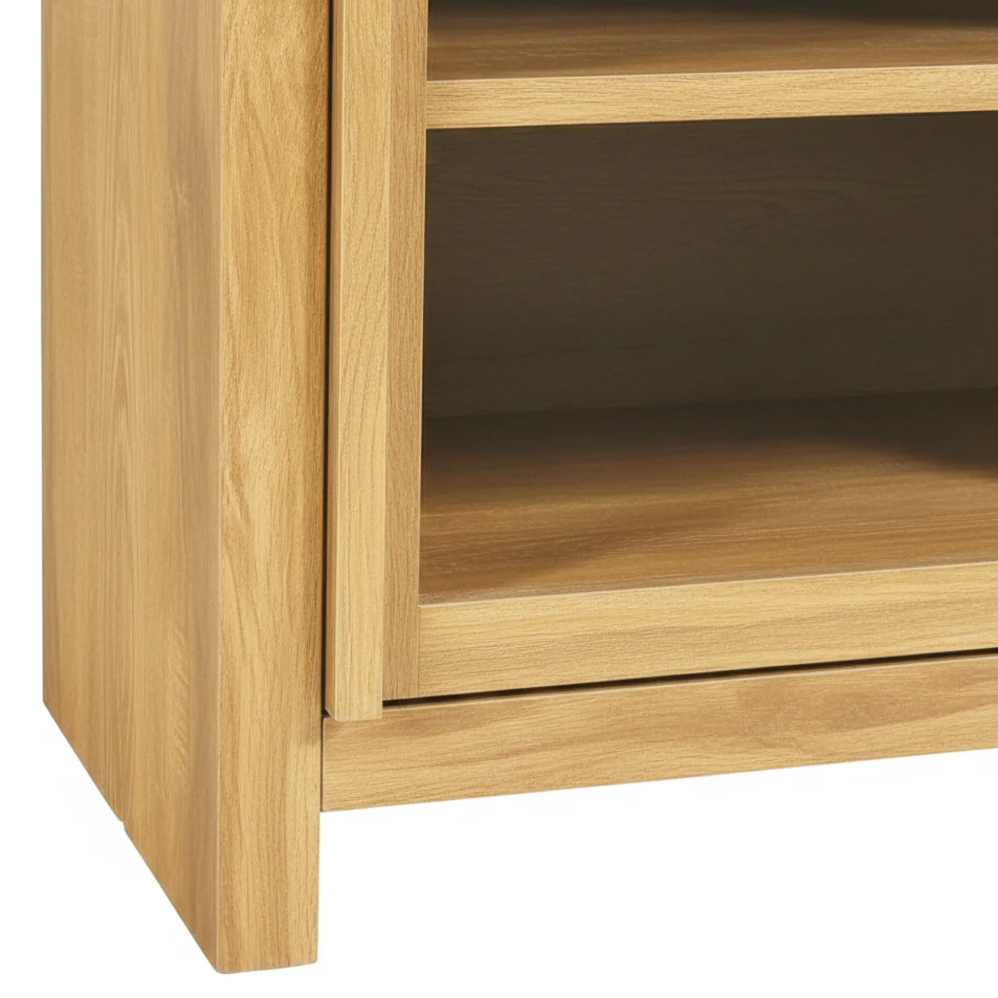Booker Modern Glass Door TV Stand Sideboard