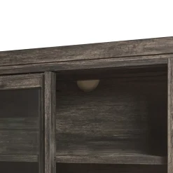 Booker Modern Glass Door TV Stand Sideboard
