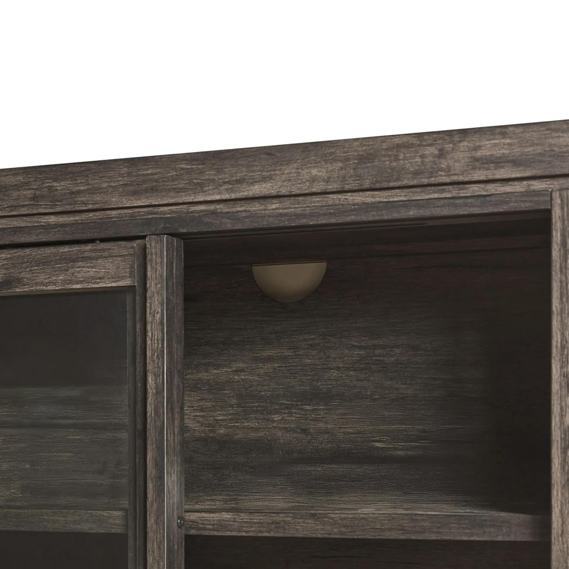 Booker Modern Glass Door TV Stand Sideboard