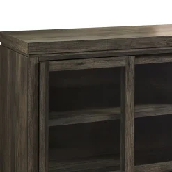 Booker Modern Glass Door TV Stand Sideboard