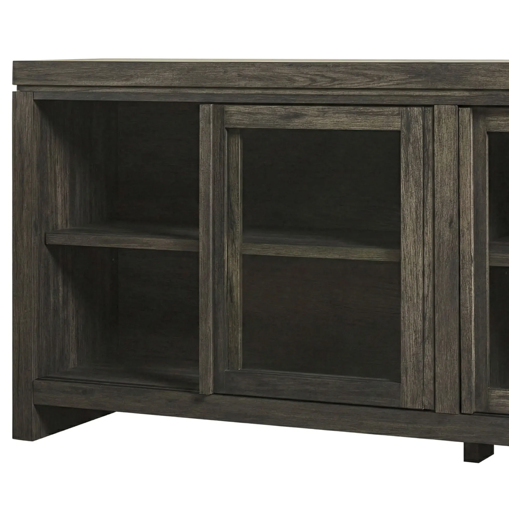 Booker Modern Glass Door TV Stand Sideboard