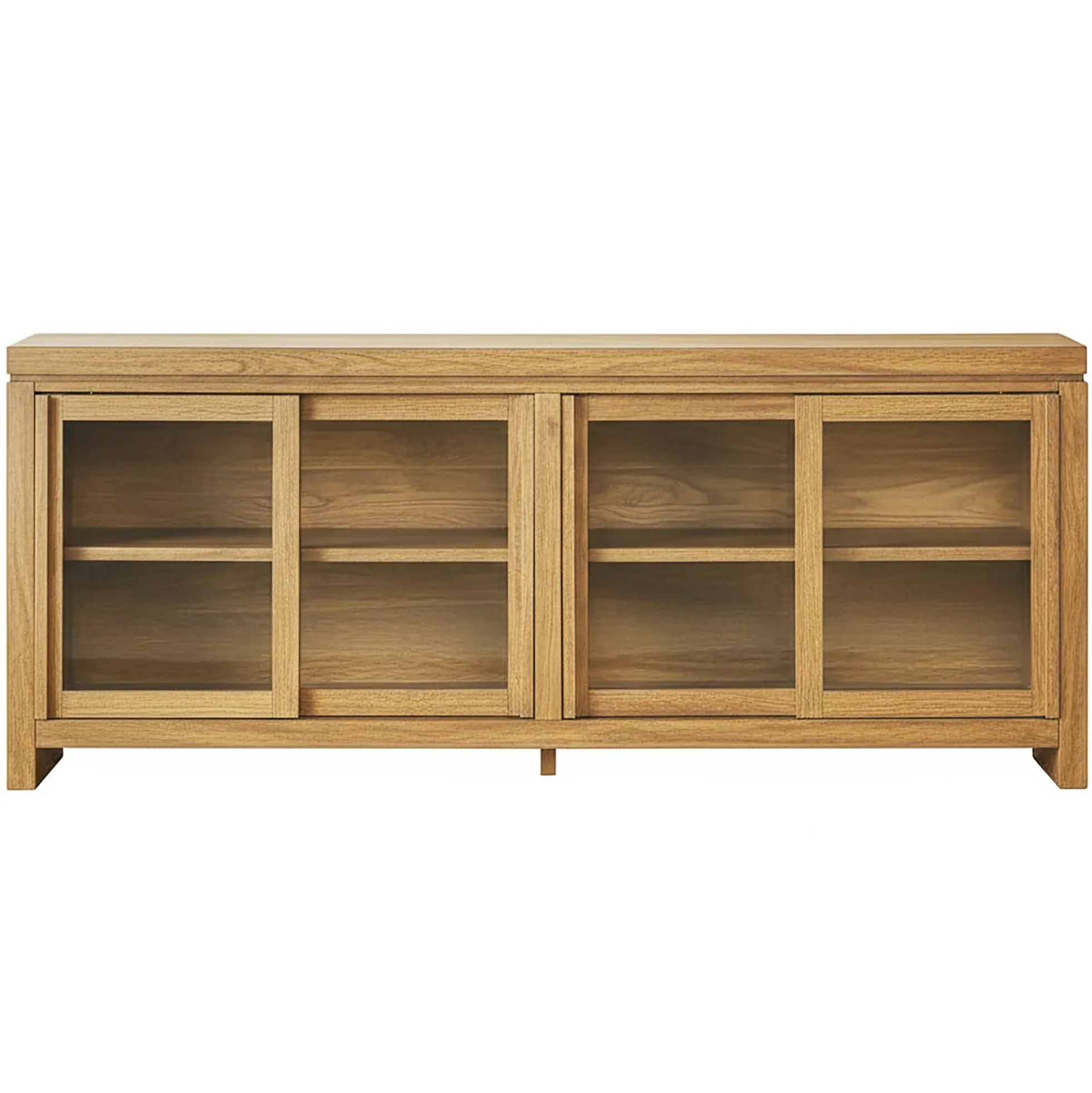 Booker Modern Glass Door TV Stand Sideboard
