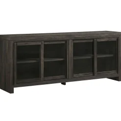 Booker Modern Glass Door TV Stand Sideboard